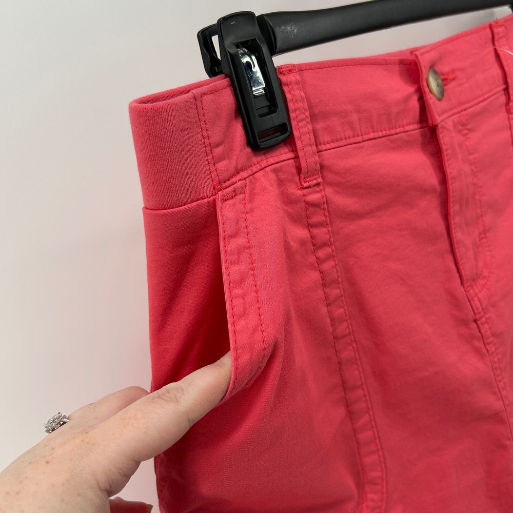 Lee Regular‎ Fit Skort Mid Rise Coral Pink Stretch 6M Utility Preppy Active Golf - Picture 2 of 10
